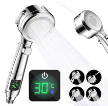Load image into Gallery viewer, Water-Saving Shower Head with Temperature LCD Display