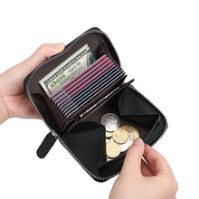 Load image into Gallery viewer, PU Leather Women Card Wallet Multi Color Coin Zipper Card Holder Wallet