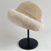 Load image into Gallery viewer, Womens Thickening Fluffy Bucket Hats Fleece Lined Fisherman Cap