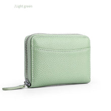 Load image into Gallery viewer, PU Leather Women Card Wallet Multi Color Coin Zipper Card Holder Wallet