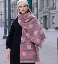 Load image into Gallery viewer, Women Warm Heart Print Scarf