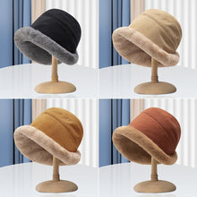 Load image into Gallery viewer, Womens Thickening Fluffy Bucket Hats Fleece Lined Fisherman Cap