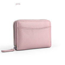 Load image into Gallery viewer, PU Leather Women Card Wallet Multi Color Coin Zipper Card Holder Wallet
