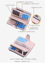 Load image into Gallery viewer, Women PU Leather 15 Card Holder Long Wallet