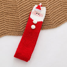 Load image into Gallery viewer, Over The Knee Coral Fleece Sleep Socks