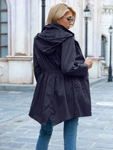 Load image into Gallery viewer, Women Hooded Waterproof Raincoat Hiking Jacket