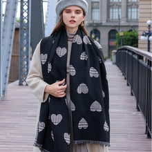 Load image into Gallery viewer, Women Warm Heart Print Scarf