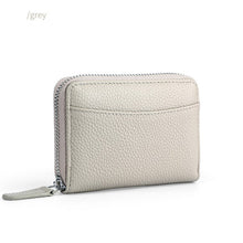 Load image into Gallery viewer, PU Leather Women Card Wallet Multi Color Coin Zipper Card Holder Wallet