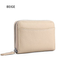 Load image into Gallery viewer, PU Leather Women Card Wallet Multi Color Coin Zipper Card Holder Wallet