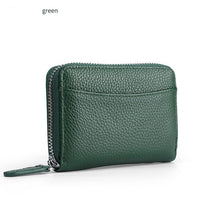 Load image into Gallery viewer, PU Leather Women Card Wallet Multi Color Coin Zipper Card Holder Wallet