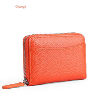 Load image into Gallery viewer, PU Leather Women Card Wallet Multi Color Coin Zipper Card Holder Wallet