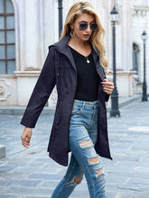 Load image into Gallery viewer, Women Hooded Waterproof Raincoat Hiking Jacket