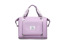 Load image into Gallery viewer, Expandable Travel Duffle Bag Large Overnight Bags Carry On Shoulder Gym Bags