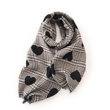Load image into Gallery viewer, Women Warm Heart Print Scarf