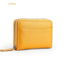Load image into Gallery viewer, PU Leather Women Card Wallet Multi Color Coin Zipper Card Holder Wallet