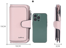 Load image into Gallery viewer, Women PU Leather 15 Card Holder Long Wallet