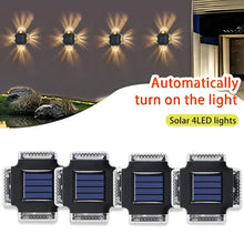 Load image into Gallery viewer, Solar Wall Lamp Outdoor Waterproof Solar Lights Up And Down Luminous Lighting