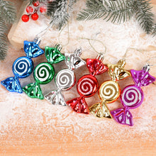 Load image into Gallery viewer, 6pcs/box Christmas Candy Pendant Xmas Tree Hanging Ornaments