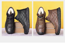 Load image into Gallery viewer, Men's Winter Waterproof PU Leather Casual Hiking Boots
