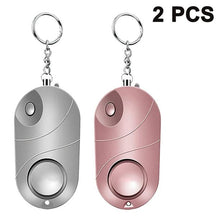 Load image into Gallery viewer, 2 Pack Safe Sound Personal Alarm Self Defense Alarm Keychain With Light