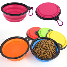 Load image into Gallery viewer, 5 Pack Collapsible Silicone Pet Dog Cat Feeding Water Bowl