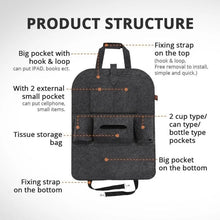 Load image into Gallery viewer, 2 Pcs Car Seat Back Multi-Pocket Storage Bag