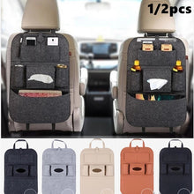 Load image into Gallery viewer, 2 Pcs Car Seat Back Multi-Pocket Storage Bag