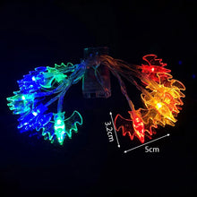 Load image into Gallery viewer, 3M 20Led Halloween Pumpkin Ghost Skeletons Bat Spider Led Light String Festival Lights