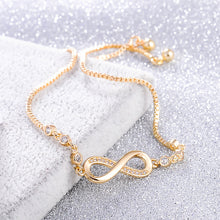 Load image into Gallery viewer, Infinity Rhinestone Bracelet