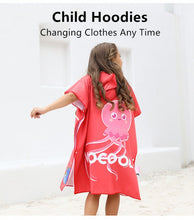 Load image into Gallery viewer, Hooded Children Beach Towel