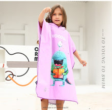 Load image into Gallery viewer, Hooded Children Beach Towel