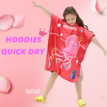 Load image into Gallery viewer, Hooded Children Beach Towel