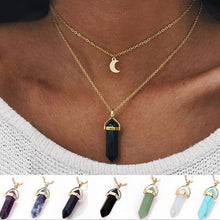 Load image into Gallery viewer, Crystal Pendant Necklace Choker