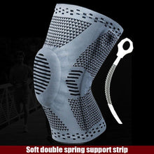 Load image into Gallery viewer, 1pc Knee Patella Protector Brace Silicone Spring Knee Pad