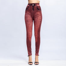 Load image into Gallery viewer, Women Sexy Push Up Seamless High Waist Warm Jeans Leggings