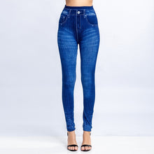 Load image into Gallery viewer, Women Sexy Push Up Seamless High Waist Warm Jeans Leggings