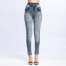 Load image into Gallery viewer, Women Sexy Push Up Seamless High Waist Warm Jeans Leggings