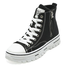 Load image into Gallery viewer, Women Casual Shoes Platform Sneakers PU Leather High Top Shoes