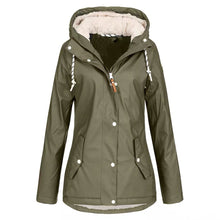 Load image into Gallery viewer, Womens Windproof Jacket Hooded Coats
