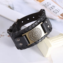 Load image into Gallery viewer, Wide Leather Bracelets for Men