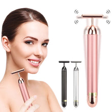 Load image into Gallery viewer, 24k Gold Face Lift Bar Roller Vibration Slimming Massager