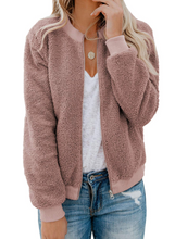 Load image into Gallery viewer, Women Winter Coat Teddy Bomber Jacket