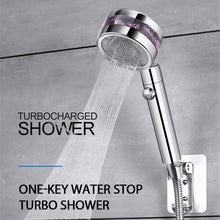 Load image into Gallery viewer, 360° Rotating High Pressure Water Saving Spray Turbo Shower Head