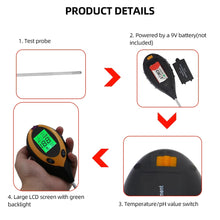 Load image into Gallery viewer, 3/4 in 1 Soil Ph Meter Soil Tester PH Moisture Meter Temperature Sunlight Intensity Measurement Analysis