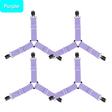 Load image into Gallery viewer, 4 PCS Triangle Suspenders Gripper Holder Straps Clip for Bed Sheets Mattress