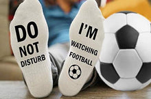 Load image into Gallery viewer, 3 Pair of "Do Not Disturb I'm Watching Football" Socks