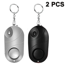 Load image into Gallery viewer, 2 Pack Safe Sound Personal Alarm Self Defense Alarm Keychain With Light