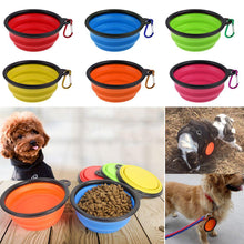 Load image into Gallery viewer, 5 Pack Collapsible Silicone Pet Dog Cat Feeding Water Bowl