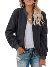 Load image into Gallery viewer, Women Winter Coat Teddy Bomber Jacket