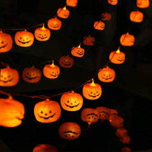 Load image into Gallery viewer, 3M 20Led Halloween Pumpkin Ghost Skeletons Bat Spider Led Light String Festival Lights